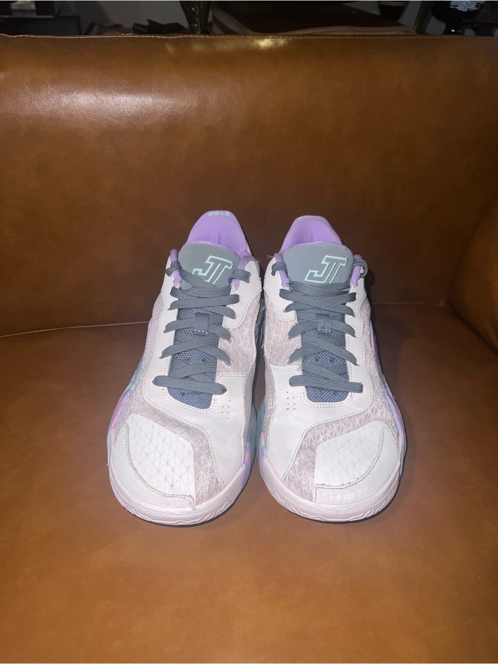 Jordan Tatum 2 basketball shoes in the "Sidewalk Chalk" size 7Y women’s 8.5 - Picture 7 of 12